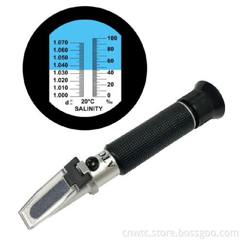 ATC Salinity Refractometer: Precise Measurement of Salt Concentration from 0-100 PPM
